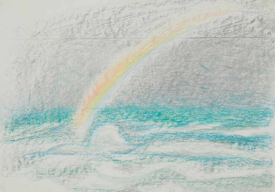 Lot 87 | Winifred Nicholson (British 1893-1981) | Rainbow Over the Sea pastel on paper | 41cm x 55.8cm (16.15in x 22in) | £1,000 + £1,5000 + fees